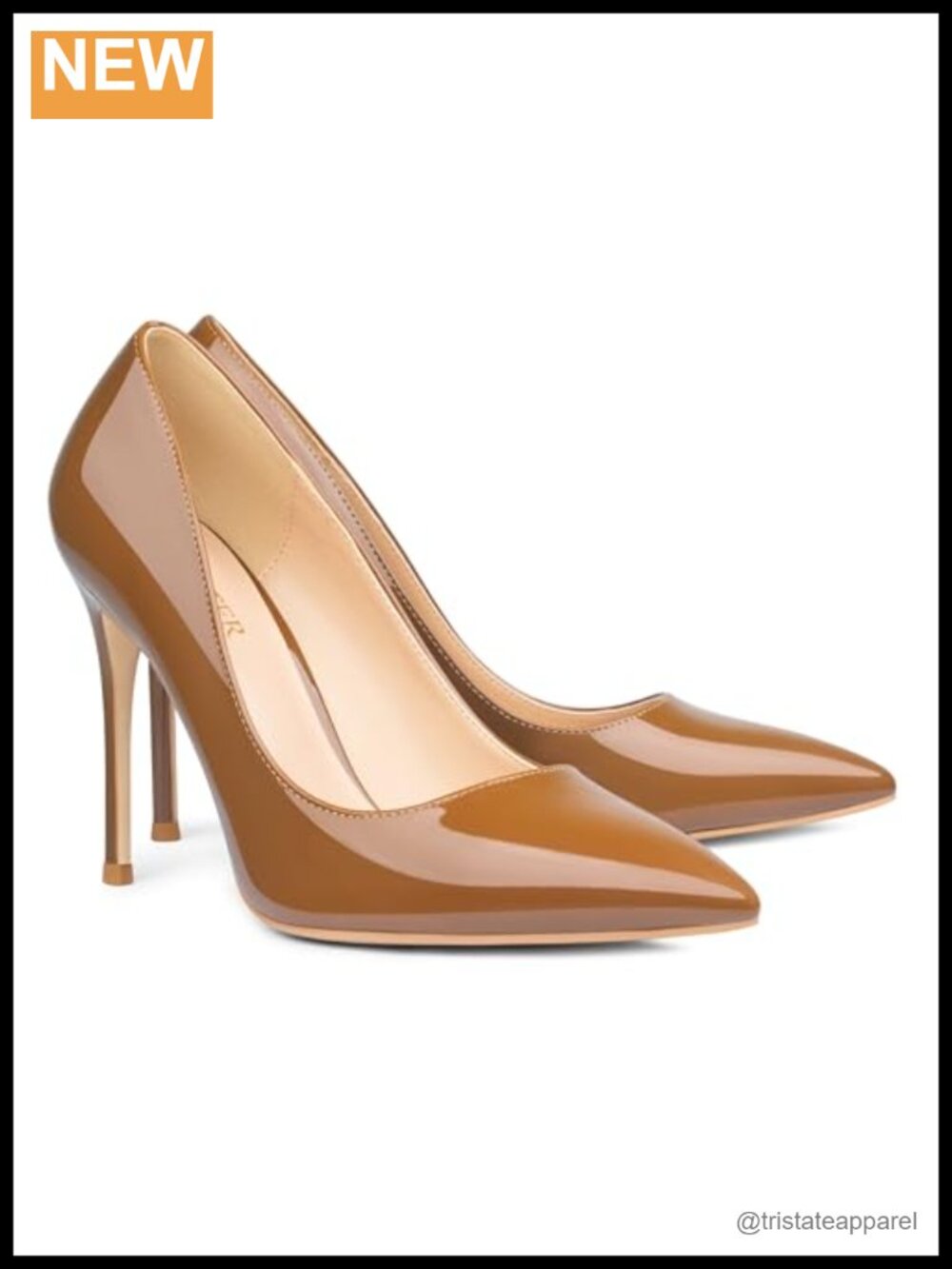 4 Inch Pointed Toe Stiletto Pumps Slip On Dress Shoes Faux Leather